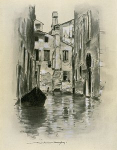 Straat in Venetië door Mortimer Ludington Menpes